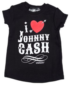 Johnny Cash T-shirt til børn | I Heart